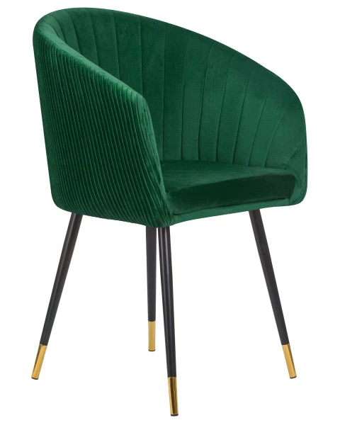 Купить Стул обеденный DOBRIN MARY, зеленый велюр (1922-9) по низкой цене