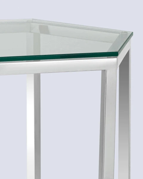 Купить Журнальный стол ГЕКС серебро по низкой цене