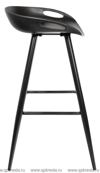 Барный стул ФЛЭШ Пластик Черный