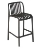 Купить Стул полубарный DOBRIN CHLOE, темно-серый (GR-04) по выгодной цене для кафе, ресторанов и кухни