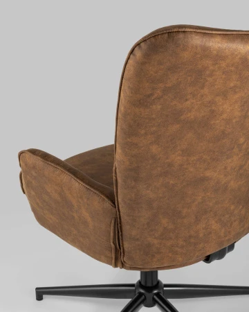Купить Кресло Ирис вращающееся коричневое по низкой цене