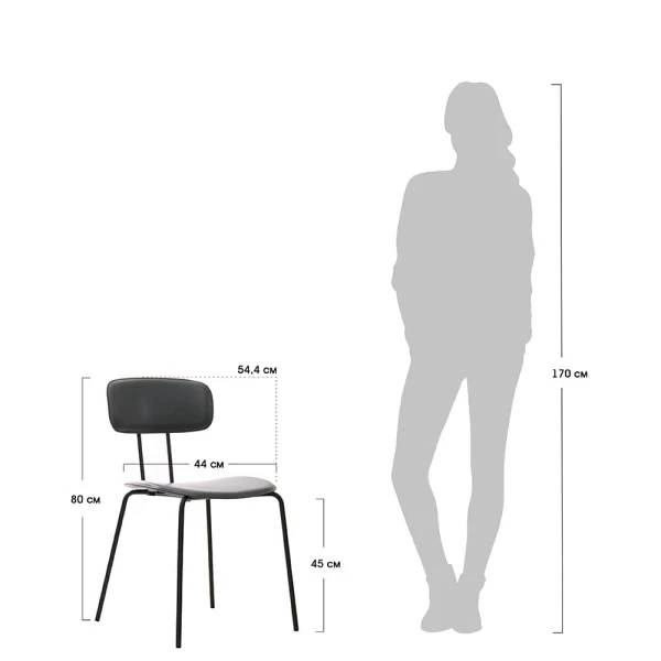 Купить Стул Tokyo серый по низкой цене