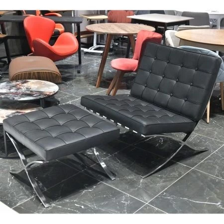 Купить Оттоманка BARCELONA чёрный по низкой цене