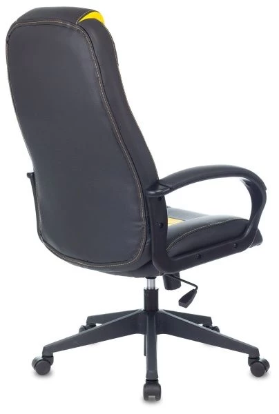 Кресло игровое Zombie 8 черный/желтый эко.кожа крестов. пластик | Купить в КупиКресла.ру