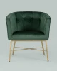 Купить Кресло Шале велюр зеленый по низкой цене