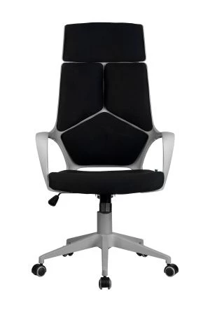 Кресло 8989 (серый пластик) (Ткань Черный)