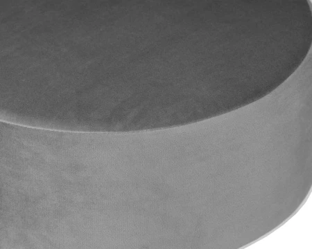 Купить Пуф DOBRIN DANNY BLACK, серый велюр (MJ9-75) в интернет-магазине КупиКресла.ру