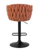 Купить Набор 2 шт Стул барный DOBRIN LEON, оранжевая ткань (LAR 275-27) в интернет-магазине КупиКресла.ру