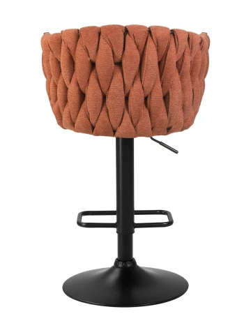 Купить Набор 2 шт Стул барный DOBRIN LEON, оранжевая ткань (LAR 275-27) в интернет-магазине КупиКресла.ру