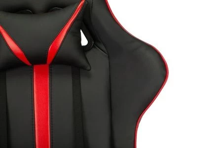 Кресла для геймеров - Кресло игровое Zombie A4 черный/красный искусственная кожа с подголов. крестовина пластик