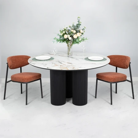 Купить Стол BRAVO 140х85х77 см керамогранит Calacatta Matt по низкой цене