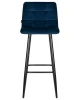 Купить Набор 2 шт Стул барный DOBRIN NICOLE, черные матовые ножки, темно-синий велюр (108-95) в интернет-магазине КупиКресла.ру
