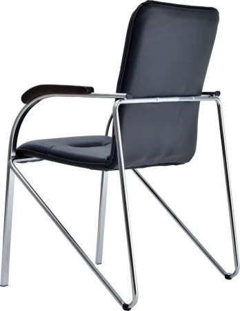 Офисный стул Самба хром черный/орех