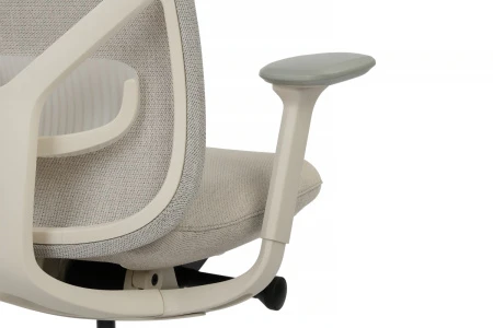 Эргономичные кресла - Кресло Antler EAN-001AW Белый пластик/Светло-бежевый