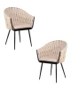 Набор 2 шт Стул обеденный DOBRIN MATILDA, бежевая ткань (LAR 275-1)