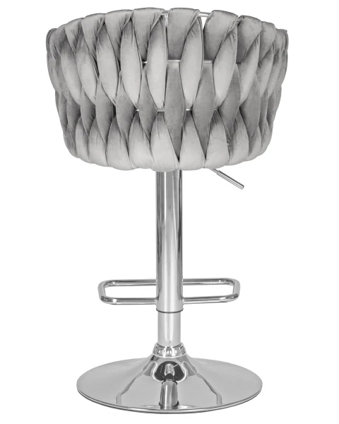 Стул барный DOBRIN MARCEL, серый велюр (MJ9-75) для кафе, ресторанов и кухни