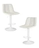 Набор 2 шт Стул барный DOBRIN TAILOR WHITE, белый PU