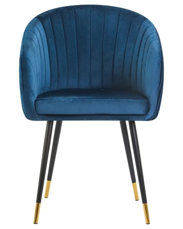 Купить Стул обеденный DOBRIN MARY, синий велюр (1922-20) в интернет-магазине КупиКресла.ру