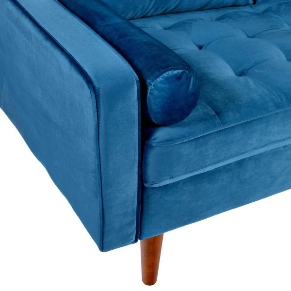 Купить Диван Scott двухместный синий по низкой цене