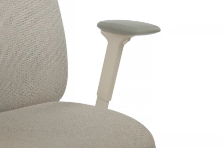 Эргономичные кресла - Кресло Antler EAN-001AW Белый пластик/Светло-бежевый