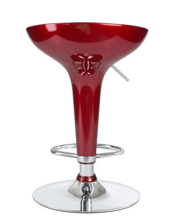 Стул барный BOMBA (бордовый металлик)