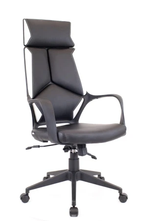 Кресло Everprof Trio Black TМ Экокожа Черный/ Белый