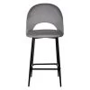 Купить Стул полубарный Leo темно-серый по выгодной цене для кафе, ресторанов и кухни