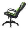 Кресла для геймеров - Кресло игровое Zombie VIKING-9 черный/салатовый искусст.кожа/ткань крестовина пластик