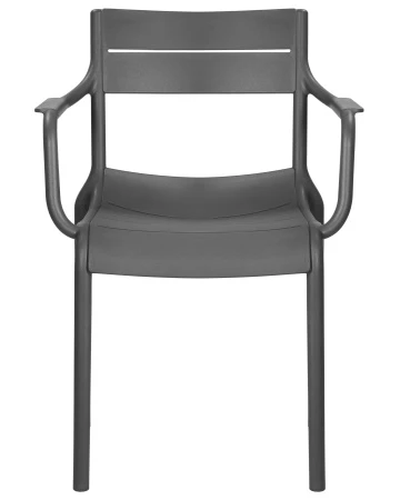 Купить Стул обеденный DOBRIN TIM ARM, темно-серый (GR-04) в интернет-магазине КупиКресла.ру