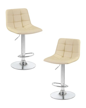 Набор 2 шт Стул барный DOBRIN TAILOR, кремовый