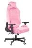 Кресла для геймеров - Кресло игровое Knight N1 Fabric розовый Velvet 36 с подголов. крестов. металл