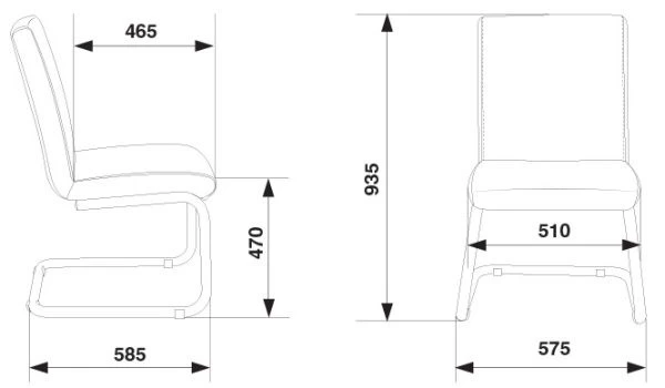 Кресло Бюрократ CH-250-V черный эко.кожа полозья металл хром | Купить в КупиКресла.ру