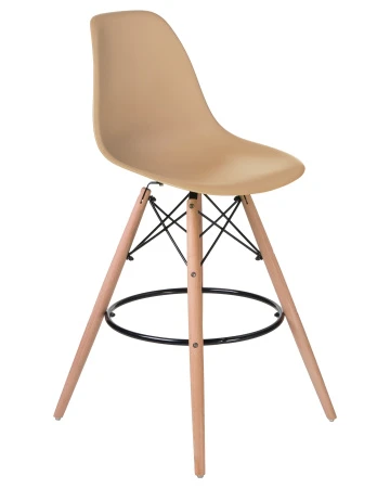 Купить Набор 2 шт Стул барный DOBRIN DSW BAR, ножки светлый бук, цвет сиденья бежевый (GR-03) в интернет-магазине КупиКресла.ру