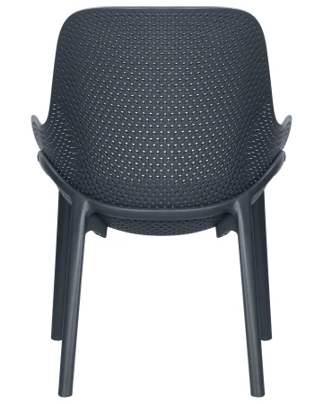 Купить Набор 4 шт Кресло DOBRIN LONZO, антрацит (GR-12) с УФ-защитой в интернет-магазине КупиКресла.ру