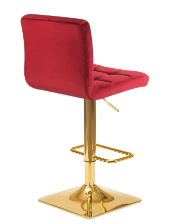 Купить Стул барный DOBRIN GOLDIE, бордовый велюр (MJ9-43) по выгодной цене для кафе, ресторанов и кухни