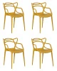 Набор 4 шт Стул обеденный DOBRIN MASTERS, горчичный (Y-03)