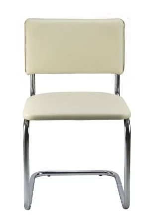Стул Сильвия 02S Бежевый/Металл Хром гальв. для посетителей и сотрудников фото