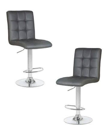 Набор 2 шт Стул барный DOBRIN KRUGER, серый