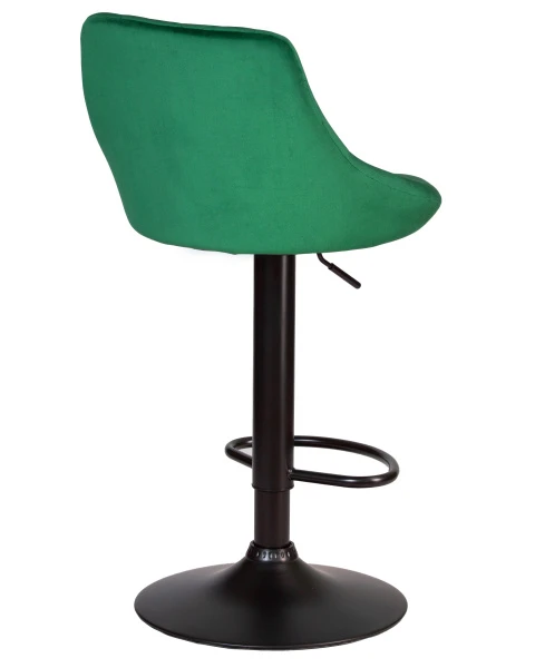 Купить Набор 2 шт Стул барный DOBRIN LOGAN BLACK, зеленый велюр (MJ9-88) по низкой цене