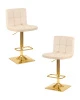 Набор 2 шт Стул барный DOBRIN GOLDIE, бежевый велюр (MJ9-10)