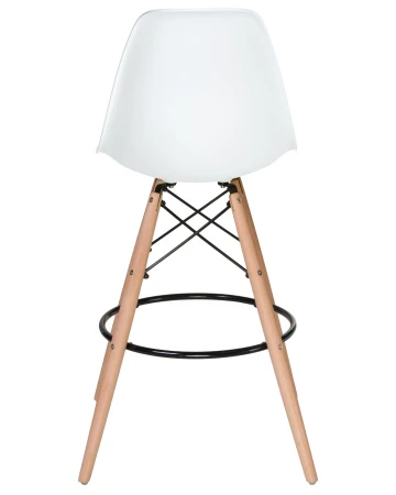 Купить Набор 2 шт Стул барный DOBRIN DSW BAR, ножки светлый бук, цвет сиденья белый (W-02) в интернет-магазине КупиКресла.ру