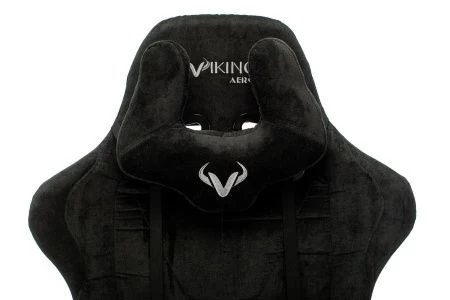 Кресла для геймеров - Кресло игровое Zombie VIKING KNIGHT Fabric черный Light-20 с подголов. крестовина металл