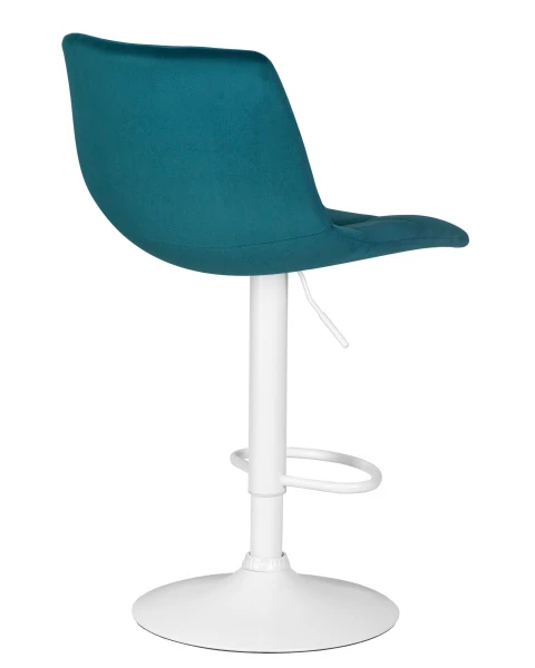 Купить Набор 2 шт Стул барный DOBRIN TAILOR WHITE, морской волны велюр (MJ9-99) по низкой цене