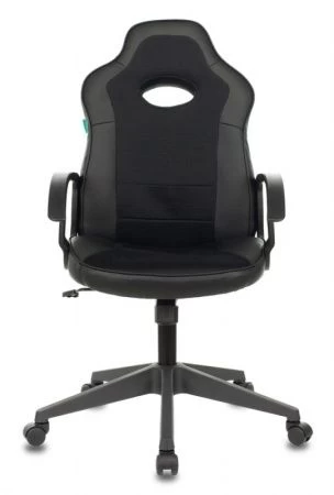 Кресла для геймеров - Кресло игровое Zombie VIKING-11 черный искусст.кожа/ткань крестовина пластик