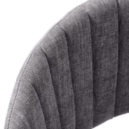 Купить Стул Turin серый вельвет с чёрными ножками по низкой цене