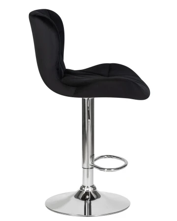 Купить Стул барный DOBRIN BARNY, черный велюр (MJ9-101) по выгодной цене для кафе, ресторанов и кухни