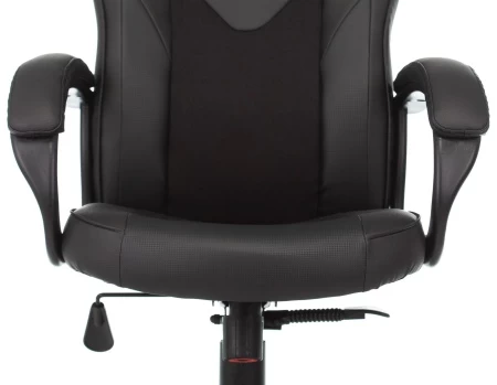 Кресла для геймеров - Кресло игровое Zombie Game 17 черный текстиль/эко.кожа крестов. пластик