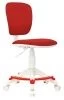 Кресло детское Бюрократ CH-W204/F красный 26-22 крестов. пластик подст.для ног пластик белый