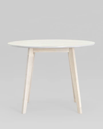 Купить Стол обеденный GERDA 100*100 беленый дуб по низкой цене