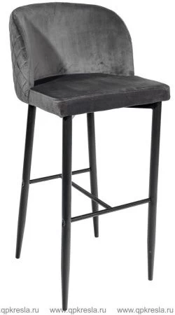 Барный стул Оскар Велюр Сине-зеленый